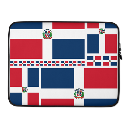Dominican Republic Flag All-Over Collage Laptop Sleeve  - 2020 - DominicanGirlfriend.com - Frases Dominicanas - República Dominicana Lifestyle Graphic T-Shirts Streetwear & Accessories - New York - Bronx - Washington Heights - Miami - Florida - Boca Chica - USA - Dominican Clothing