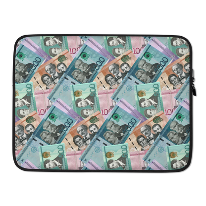 Dominican Pesos Laptop Sleeve  - 2020 - DominicanGirlfriend.com - Frases Dominicanas - República Dominicana Lifestyle Graphic T-Shirts Streetwear & Accessories - New York - Bronx - Washington Heights - Miami - Florida - Boca Chica - USA - Dominican Clothing