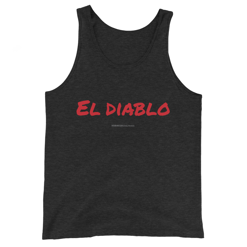 El Diablo Unisex Tank Top  - 2020 - DominicanGirlfriend.com - Frases Dominicanas - República Dominicana Lifestyle Graphic T-Shirts Streetwear & Accessories - New York - Bronx - Washington Heights - Miami - Florida - Boca Chica - USA - Dominican Clothing