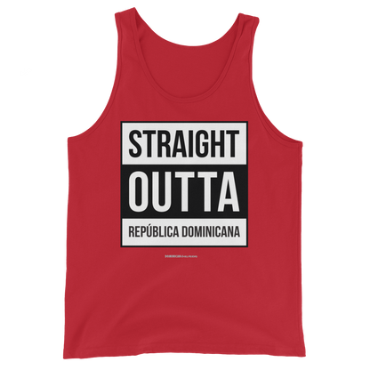 Straight Outta República Dominicana Unisex Tank Top  - 2020 - DominicanGirlfriend.com - Frases Dominicanas - República Dominicana Lifestyle Graphic T-Shirts Streetwear & Accessories - New York - Bronx - Washington Heights - Miami - Florida - Boca Chica - USA - Dominican Clothing