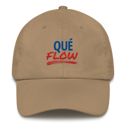 Que Flow Dad Hat  - 2020 - DominicanGirlfriend.com - Frases Dominicanas - República Dominicana Lifestyle Graphic T-Shirts Streetwear & Accessories - New York - Bronx - Washington Heights - Miami - Florida - Boca Chica - USA - Dominican Clothing