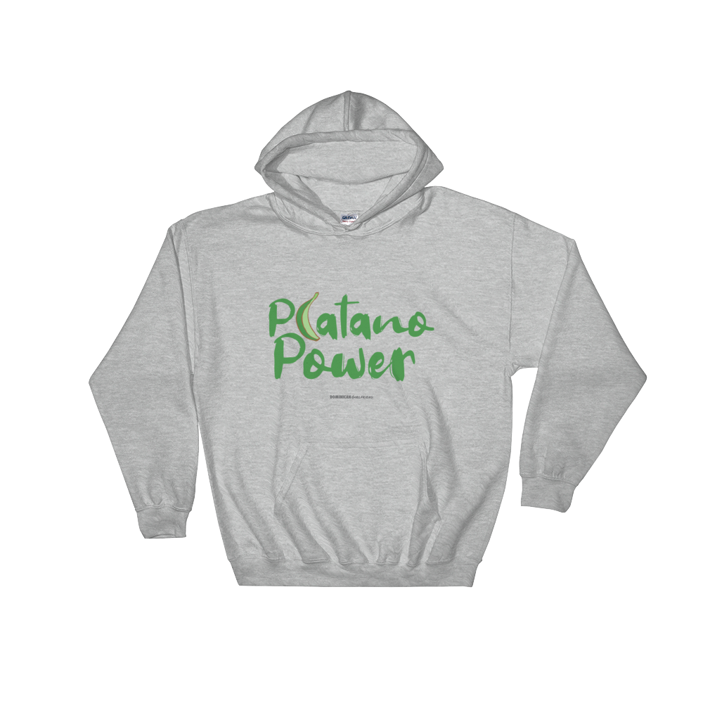 Platano Power Unisex Hoodie  - 2020 - DominicanGirlfriend.com - Frases Dominicanas - República Dominicana Lifestyle Graphic T-Shirts Streetwear & Accessories - New York - Bronx - Washington Heights - Miami - Florida - Boca Chica - USA - Dominican Clothing