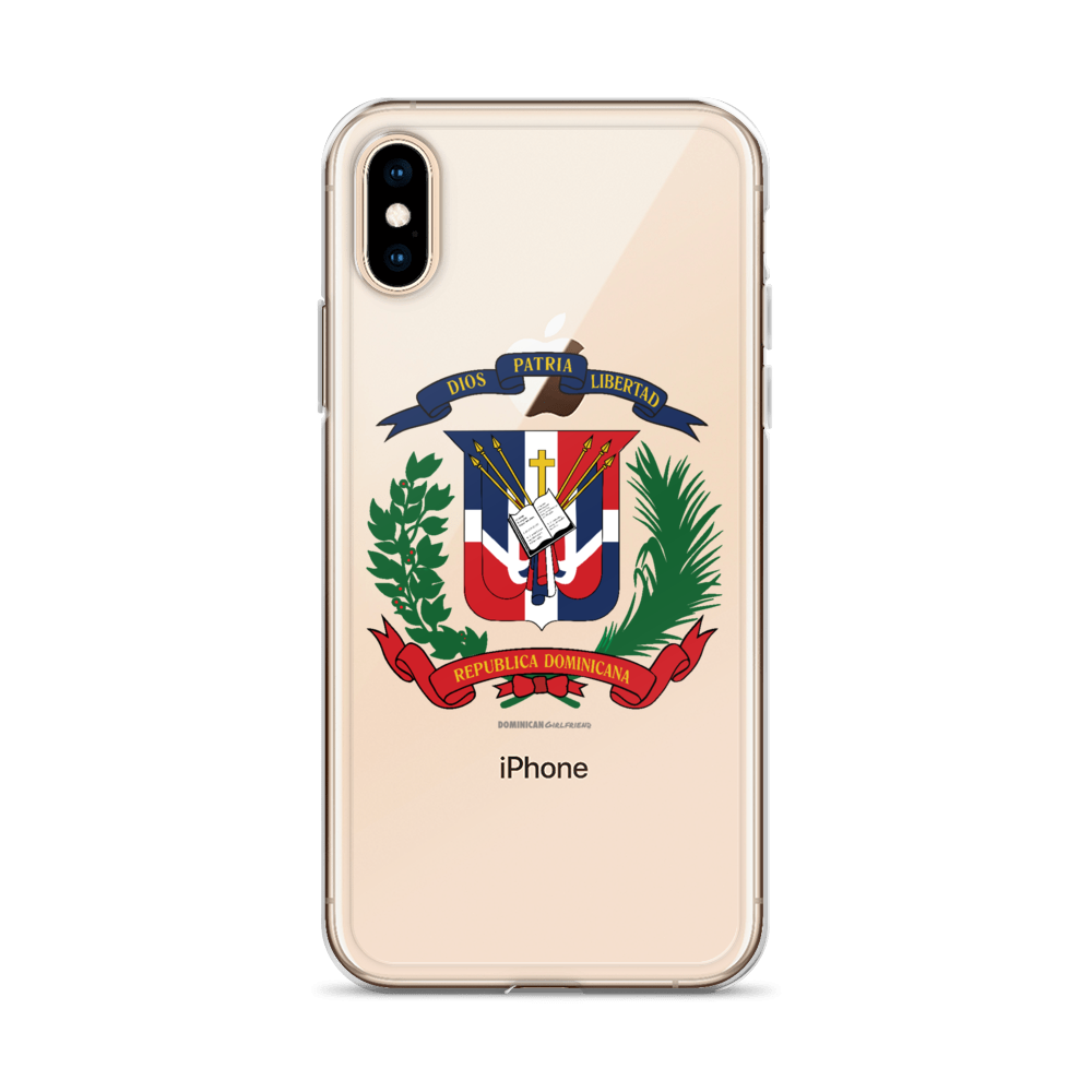 Escudo de la República Dominicana iPhone Case  - 2020 - DominicanGirlfriend.com - Frases Dominicanas - República Dominicana Lifestyle Graphic T-Shirts Streetwear & Accessories - New York - Bronx - Washington Heights - Miami - Florida - Boca Chica - USA - Dominican Clothing