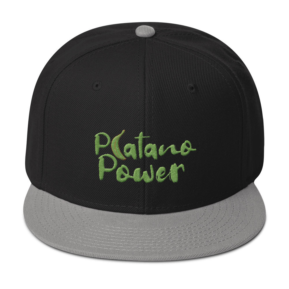 Platano Power Snapback Hat  - 2020 - DominicanGirlfriend.com - Frases Dominicanas - República Dominicana Lifestyle Graphic T-Shirts Streetwear & Accessories - New York - Bronx - Washington Heights - Miami - Florida - Boca Chica - USA - Dominican Clothing