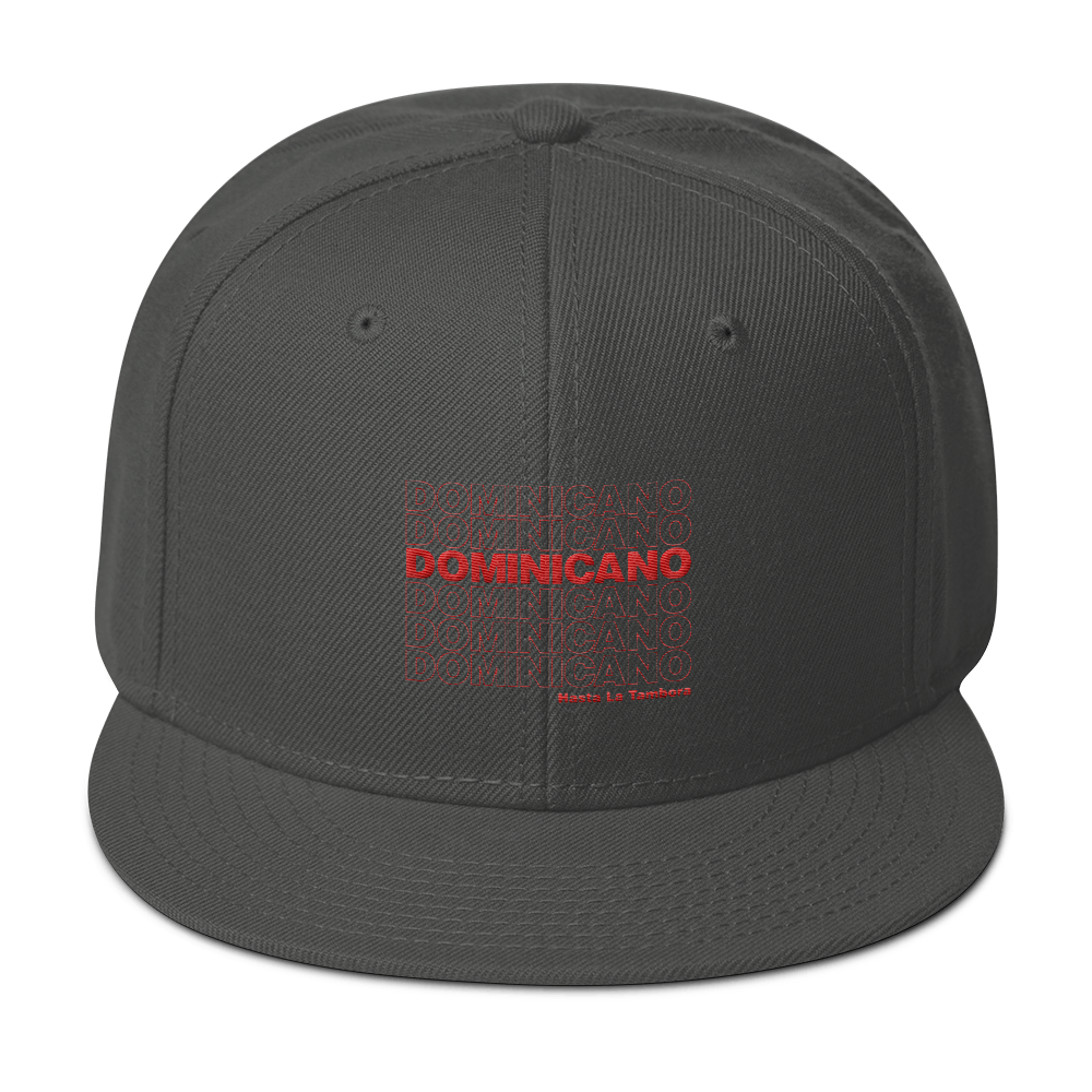 Dominicano Hasta La Tambora Snapback  - 2020 - DominicanGirlfriend.com - Frases Dominicanas - República Dominicana Lifestyle Graphic T-Shirts Streetwear & Accessories - New York - Bronx - Washington Heights - Miami - Florida - Boca Chica - USA - Dominican Clothing