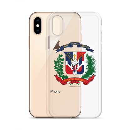Escudo de la República Dominicana iPhone Case  - 2020 - DominicanGirlfriend.com - Frases Dominicanas - República Dominicana Lifestyle Graphic T-Shirts Streetwear & Accessories - New York - Bronx - Washington Heights - Miami - Florida - Boca Chica - USA - Dominican Clothing