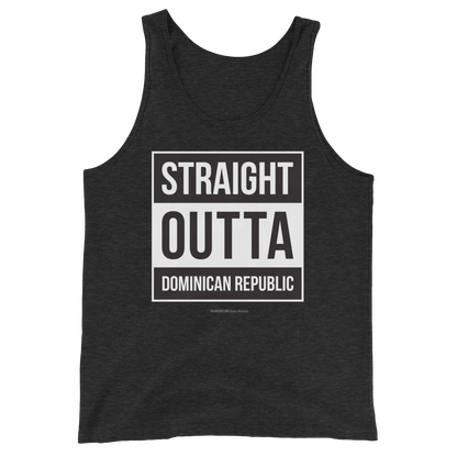 Straight Outta Dominican Republic Tank Top  - 2020 - DominicanGirlfriend.com - Frases Dominicanas - República Dominicana Lifestyle Graphic T-Shirts Streetwear & Accessories - New York - Bronx - Washington Heights - Miami - Florida - Boca Chica - USA - Dominican Clothing