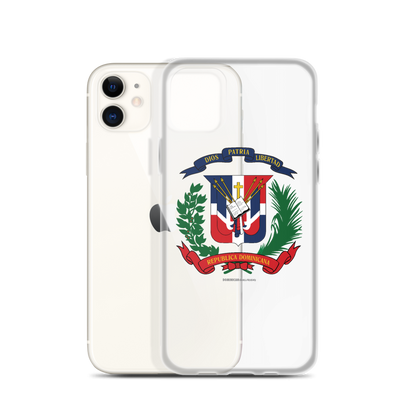 Escudo de la República Dominicana iPhone Case  - 2020 - DominicanGirlfriend.com - Frases Dominicanas - República Dominicana Lifestyle Graphic T-Shirts Streetwear & Accessories - New York - Bronx - Washington Heights - Miami - Florida - Boca Chica - USA - Dominican Clothing