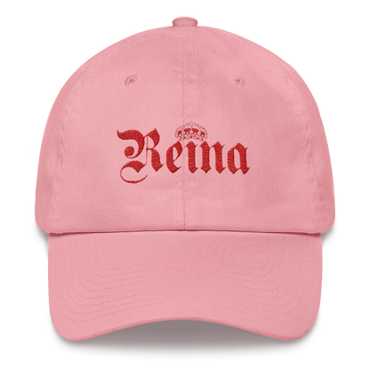 Reina Dad Hat  - 2020 - DominicanGirlfriend.com - Frases Dominicanas - República Dominicana Lifestyle Graphic T-Shirts Streetwear & Accessories - New York - Bronx - Washington Heights - Miami - Florida - Boca Chica - USA - Dominican Clothing