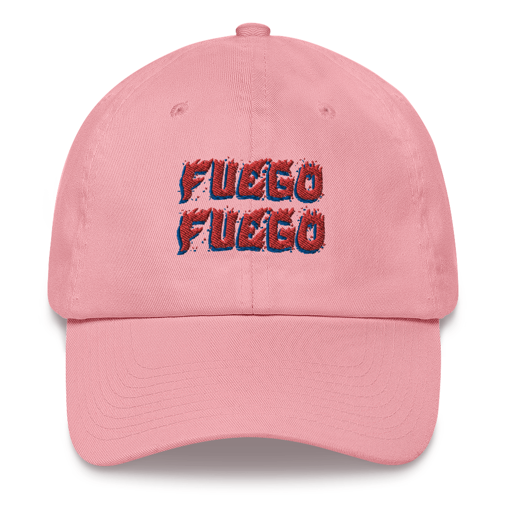 Fuego Dad hat  - 2020 - DominicanGirlfriend.com - Frases Dominicanas - República Dominicana Lifestyle Graphic T-Shirts Streetwear & Accessories - New York - Bronx - Washington Heights - Miami - Florida - Boca Chica - USA - Dominican Clothing