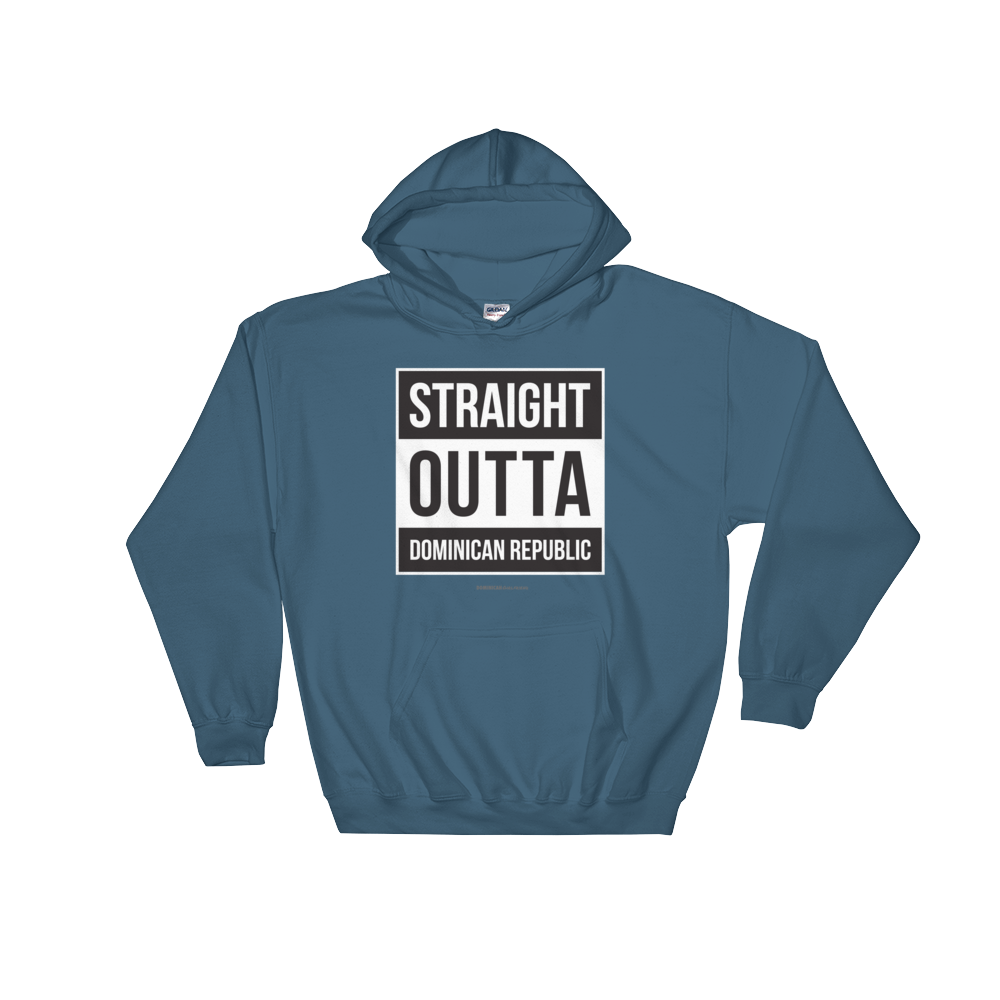 Straight Outta Dominican Republic Unisex Hoodie  - 2020 - DominicanGirlfriend.com - Frases Dominicanas - República Dominicana Lifestyle Graphic T-Shirts Streetwear & Accessories - New York - Bronx - Washington Heights - Miami - Florida - Boca Chica - USA - Dominican Clothing