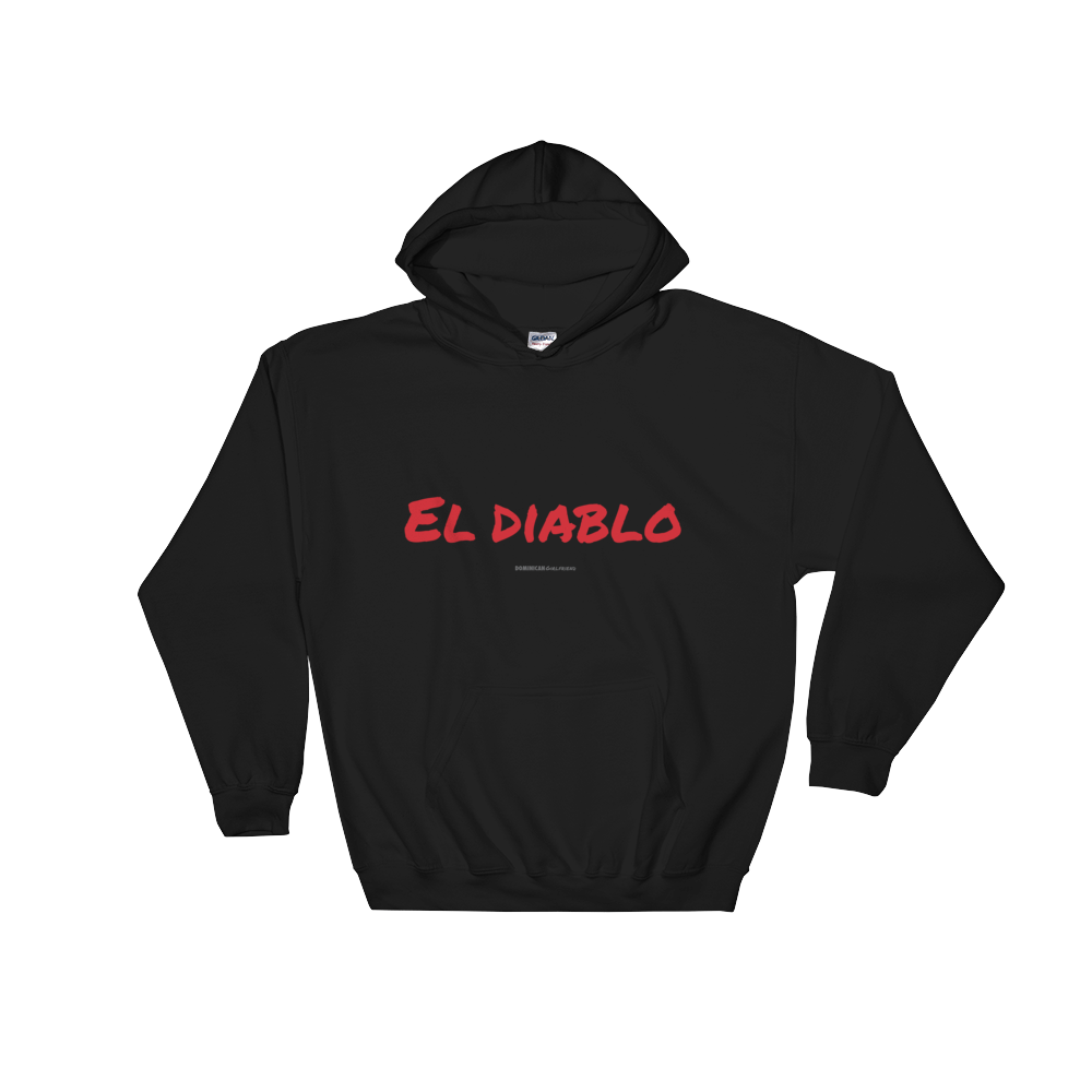 El Diablo Unisex Hoodie  - 2020 - DominicanGirlfriend.com - Frases Dominicanas - República Dominicana Lifestyle Graphic T-Shirts Streetwear & Accessories - New York - Bronx - Washington Heights - Miami - Florida - Boca Chica - USA - Dominican Clothing