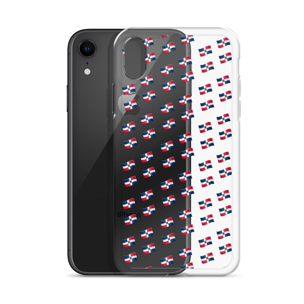 All-Over Emoji República Dominicana Flag iPhone Case  - 2020 - DominicanGirlfriend.com - Frases Dominicanas - República Dominicana Lifestyle Graphic T-Shirts Streetwear & Accessories - New York - Bronx - Washington Heights - Miami - Florida - Boca Chica - USA - Dominican Clothing