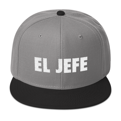 El Jefe Snapback Hat  - 2020 - DominicanGirlfriend.com - Frases Dominicanas - República Dominicana Lifestyle Graphic T-Shirts Streetwear & Accessories - New York - Bronx - Washington Heights - Miami - Florida - Boca Chica - USA - Dominican Clothing