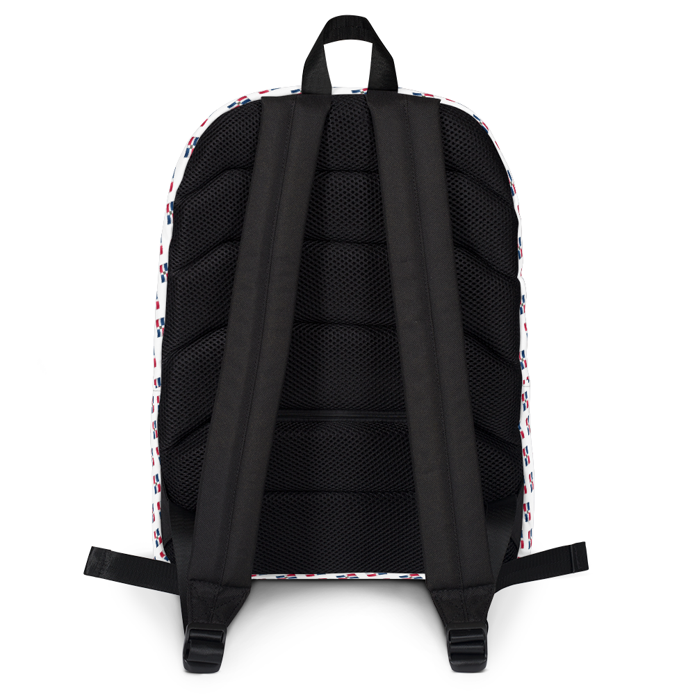 All-Over Emoji República Dominicana Flag Backpack  - 2020 - DominicanGirlfriend.com - Frases Dominicanas - República Dominicana Lifestyle Graphic T-Shirts Streetwear & Accessories - New York - Bronx - Washington Heights - Miami - Florida - Boca Chica - USA - Dominican Clothing