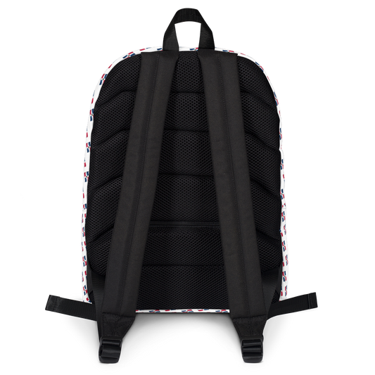 All-Over Emoji República Dominicana Flag Backpack  - 2020 - DominicanGirlfriend.com - Frases Dominicanas - República Dominicana Lifestyle Graphic T-Shirts Streetwear & Accessories - New York - Bronx - Washington Heights - Miami - Florida - Boca Chica - USA - Dominican Clothing