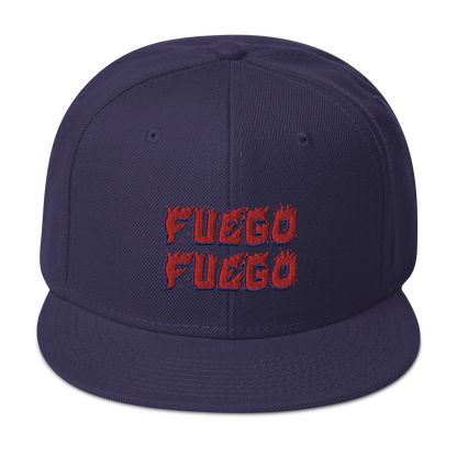 Fuego Snapback  - 2020 - DominicanGirlfriend.com - Frases Dominicanas - República Dominicana Lifestyle Graphic T-Shirts Streetwear & Accessories - New York - Bronx - Washington Heights - Miami - Florida - Boca Chica - USA - Dominican Clothing