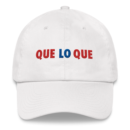 Que Lo Que Dad Hat  - 2020 - DominicanGirlfriend.com - Frases Dominicanas - República Dominicana Lifestyle Graphic T-Shirts Streetwear & Accessories - New York - Bronx - Washington Heights - Miami - Florida - Boca Chica - USA - Dominican Clothing