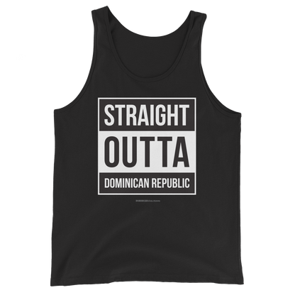 Straight Outta Dominican Republic Tank Top  - 2020 - DominicanGirlfriend.com - Frases Dominicanas - República Dominicana Lifestyle Graphic T-Shirts Streetwear & Accessories - New York - Bronx - Washington Heights - Miami - Florida - Boca Chica - USA - Dominican Clothing