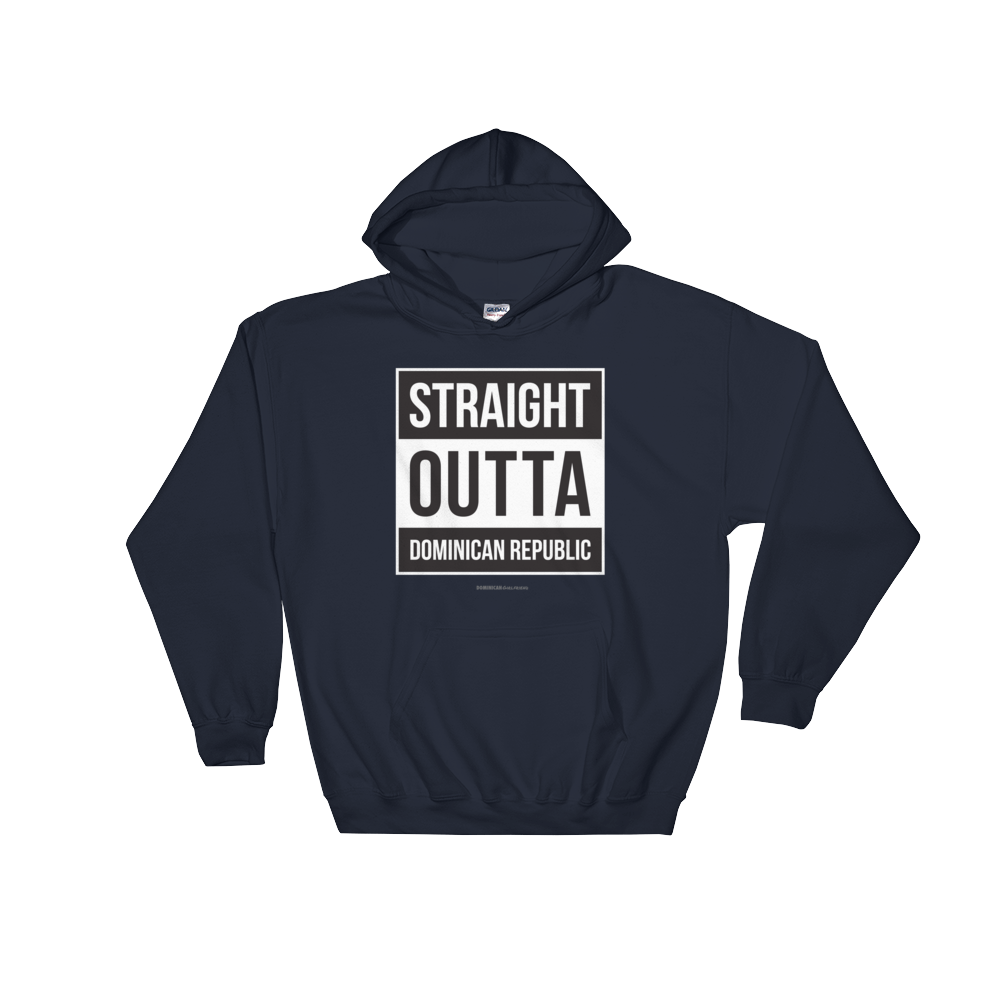 Straight Outta Dominican Republic Unisex Hoodie  - 2020 - DominicanGirlfriend.com - Frases Dominicanas - República Dominicana Lifestyle Graphic T-Shirts Streetwear & Accessories - New York - Bronx - Washington Heights - Miami - Florida - Boca Chica - USA - Dominican Clothing