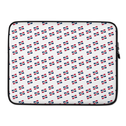 All-Over Emoji República Dominicana Flag Laptop Sleeve  - 2020 - DominicanGirlfriend.com - Frases Dominicanas - República Dominicana Lifestyle Graphic T-Shirts Streetwear & Accessories - New York - Bronx - Washington Heights - Miami - Florida - Boca Chica - USA - Dominican Clothing