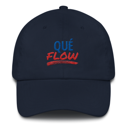 Que Flow Dad Hat  - 2020 - DominicanGirlfriend.com - Frases Dominicanas - República Dominicana Lifestyle Graphic T-Shirts Streetwear & Accessories - New York - Bronx - Washington Heights - Miami - Florida - Boca Chica - USA - Dominican Clothing
