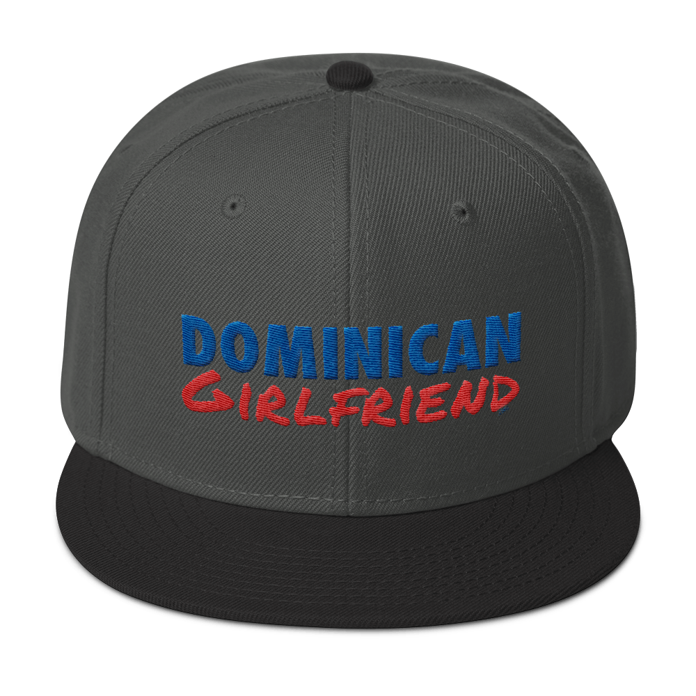 Dominican Girlfriend Snapback Hat  - 2020 - DominicanGirlfriend.com - Frases Dominicanas - República Dominicana Lifestyle Graphic T-Shirts Streetwear & Accessories - New York - Bronx - Washington Heights - Miami - Florida - Boca Chica - USA - Dominican Clothing