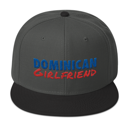 Dominican Girlfriend Snapback Hat  - 2020 - DominicanGirlfriend.com - Frases Dominicanas - República Dominicana Lifestyle Graphic T-Shirts Streetwear & Accessories - New York - Bronx - Washington Heights - Miami - Florida - Boca Chica - USA - Dominican Clothing