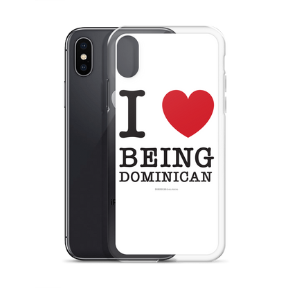 I Love Being Dominican iPhone Case  - 2020 - DominicanGirlfriend.com - Frases Dominicanas - República Dominicana Lifestyle Graphic T-Shirts Streetwear & Accessories - New York - Bronx - Washington Heights - Miami - Florida - Boca Chica - USA - Dominican Clothing