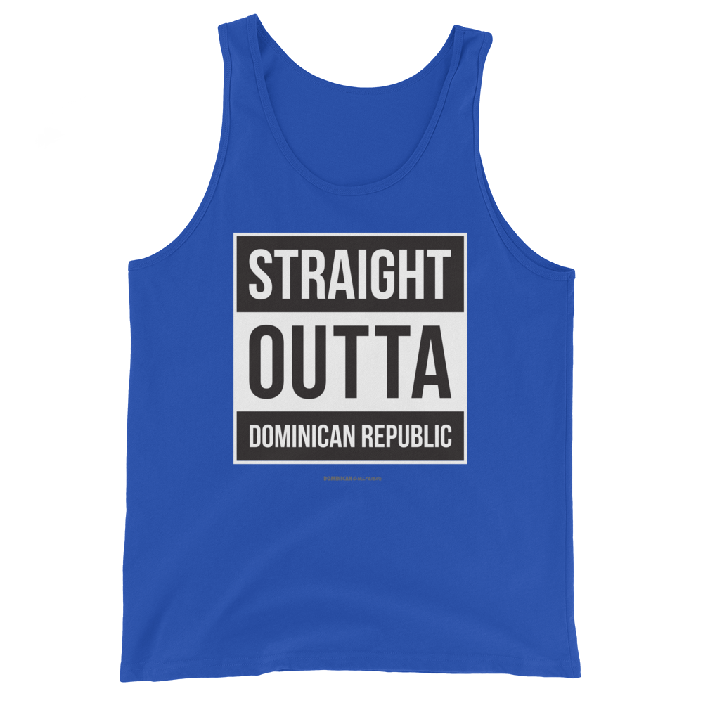 Straight Outta Dominican Republic Tank Top  - 2020 - DominicanGirlfriend.com - Frases Dominicanas - República Dominicana Lifestyle Graphic T-Shirts Streetwear & Accessories - New York - Bronx - Washington Heights - Miami - Florida - Boca Chica - USA - Dominican Clothing