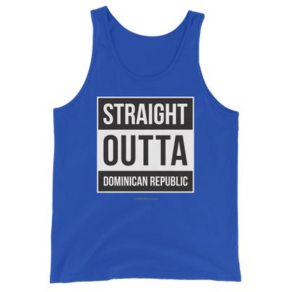 Straight Outta Dominican Republic Tank Top  - 2020 - DominicanGirlfriend.com - Frases Dominicanas - República Dominicana Lifestyle Graphic T-Shirts Streetwear & Accessories - New York - Bronx - Washington Heights - Miami - Florida - Boca Chica - USA - Dominican Clothing