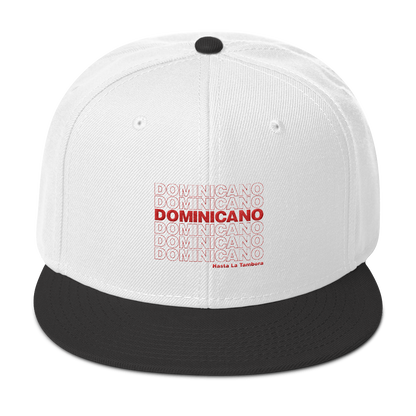 Dominicano Hasta La Tambora Snapback  - 2020 - DominicanGirlfriend.com - Frases Dominicanas - República Dominicana Lifestyle Graphic T-Shirts Streetwear & Accessories - New York - Bronx - Washington Heights - Miami - Florida - Boca Chica - USA - Dominican Clothing