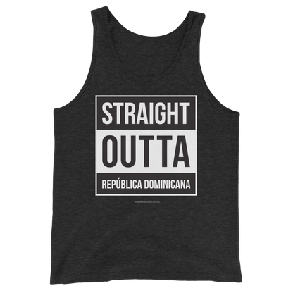 Straight Outta República Dominicana Unisex Tank Top  - 2020 - DominicanGirlfriend.com - Frases Dominicanas - República Dominicana Lifestyle Graphic T-Shirts Streetwear & Accessories - New York - Bronx - Washington Heights - Miami - Florida - Boca Chica - USA - Dominican Clothing