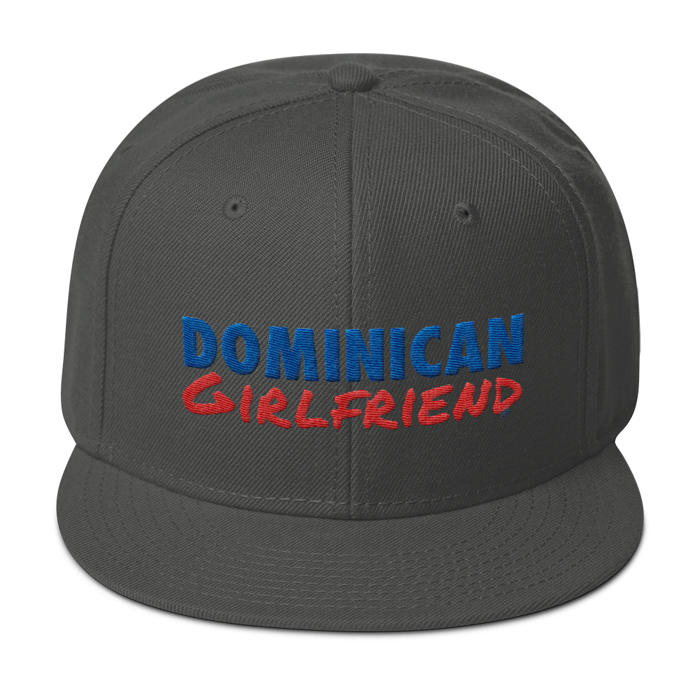 Dominican Girlfriend Snapback Hat  - 2020 - DominicanGirlfriend.com - Frases Dominicanas - República Dominicana Lifestyle Graphic T-Shirts Streetwear & Accessories - New York - Bronx - Washington Heights - Miami - Florida - Boca Chica - USA - Dominican Clothing