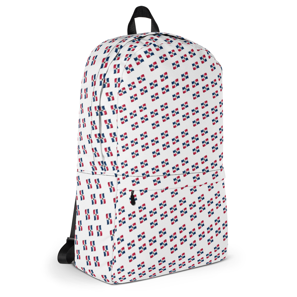 All-Over Emoji República Dominicana Flag Backpack  - 2020 - DominicanGirlfriend.com - Frases Dominicanas - República Dominicana Lifestyle Graphic T-Shirts Streetwear & Accessories - New York - Bronx - Washington Heights - Miami - Florida - Boca Chica - USA - Dominican Clothing