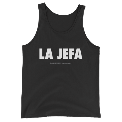 La Jefa Tank Top  - 2020 - DominicanGirlfriend.com - Frases Dominicanas - República Dominicana Lifestyle Graphic T-Shirts Streetwear & Accessories - New York - Bronx - Washington Heights - Miami - Florida - Boca Chica - USA - Dominican Clothing