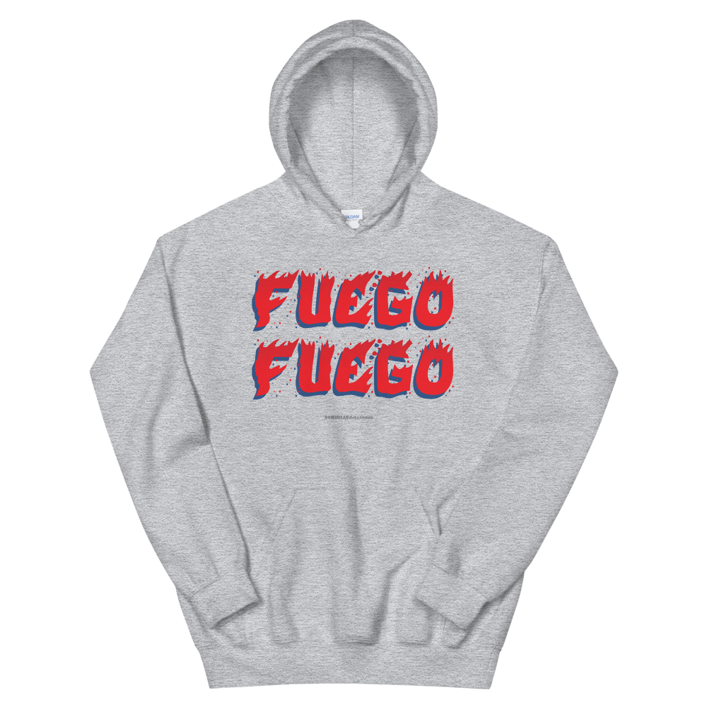 Fuego Unisex Hoodie  - 2020 - DominicanGirlfriend.com - Frases Dominicanas - República Dominicana Lifestyle Graphic T-Shirts Streetwear & Accessories - New York - Bronx - Washington Heights - Miami - Florida - Boca Chica - USA - Dominican Clothing