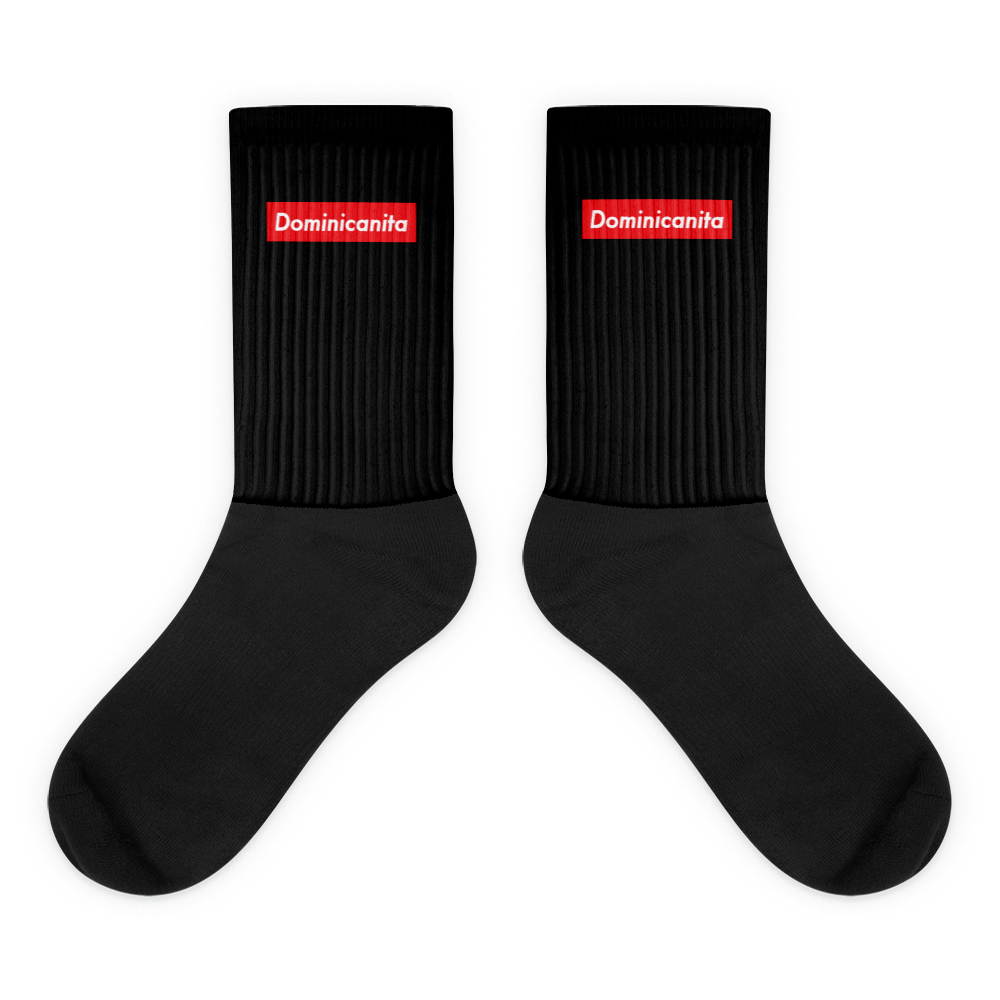 Dominicanita Socks  - 2020 - DominicanGirlfriend.com - Frases Dominicanas - República Dominicana Lifestyle Graphic T-Shirts Streetwear & Accessories - New York - Bronx - Washington Heights - Miami - Florida - Boca Chica - USA - Dominican Clothing
