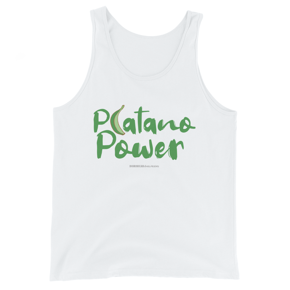 Platano Power Tank Top  - 2020 - DominicanGirlfriend.com - Frases Dominicanas - República Dominicana Lifestyle Graphic T-Shirts Streetwear & Accessories - New York - Bronx - Washington Heights - Miami - Florida - Boca Chica - USA - Dominican Clothing