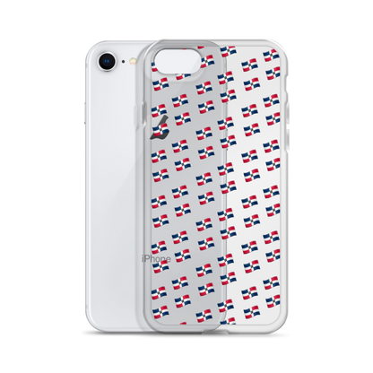 All-Over Emoji República Dominicana Flag iPhone Case  - 2020 - DominicanGirlfriend.com - Frases Dominicanas - República Dominicana Lifestyle Graphic T-Shirts Streetwear & Accessories - New York - Bronx - Washington Heights - Miami - Florida - Boca Chica - USA - Dominican Clothing