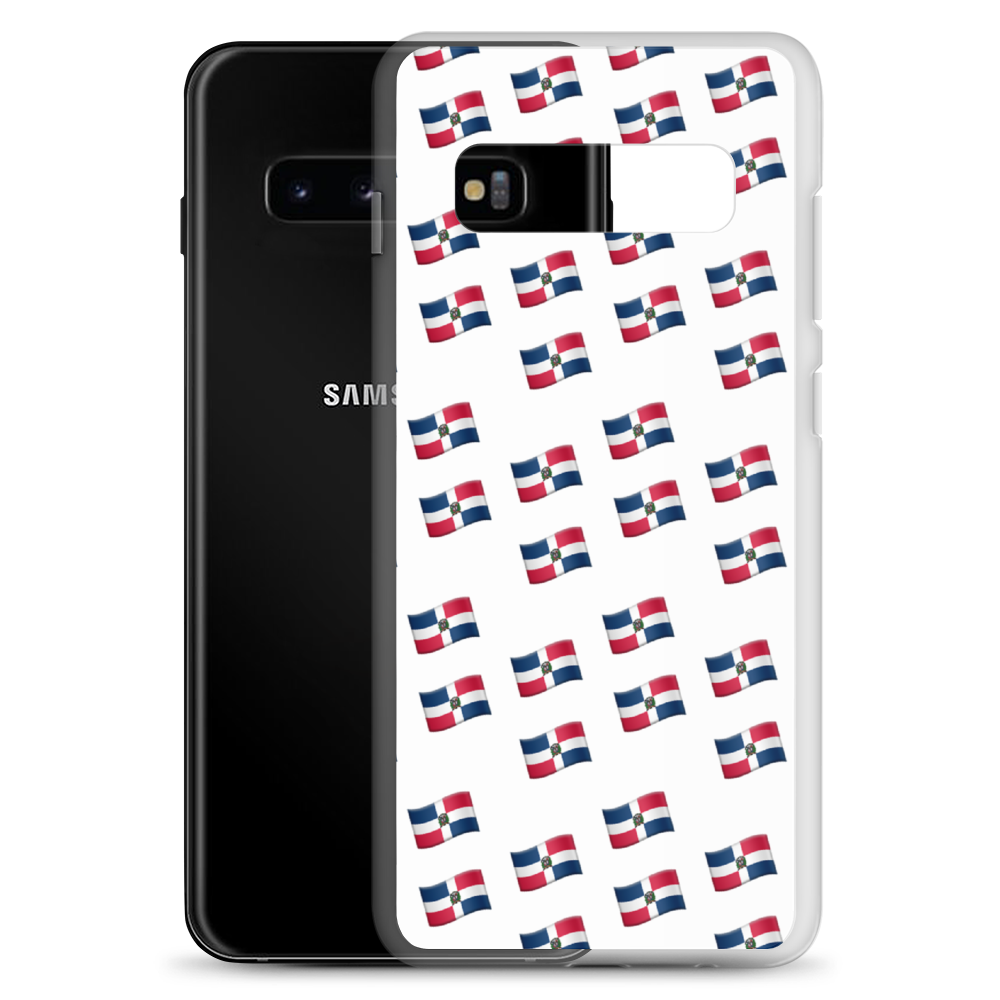 All-Over Emoji República Dominicana Flag Samsung Case  - 2020 - DominicanGirlfriend.com - Frases Dominicanas - República Dominicana Lifestyle Graphic T-Shirts Streetwear & Accessories - New York - Bronx - Washington Heights - Miami - Florida - Boca Chica - USA - Dominican Clothing