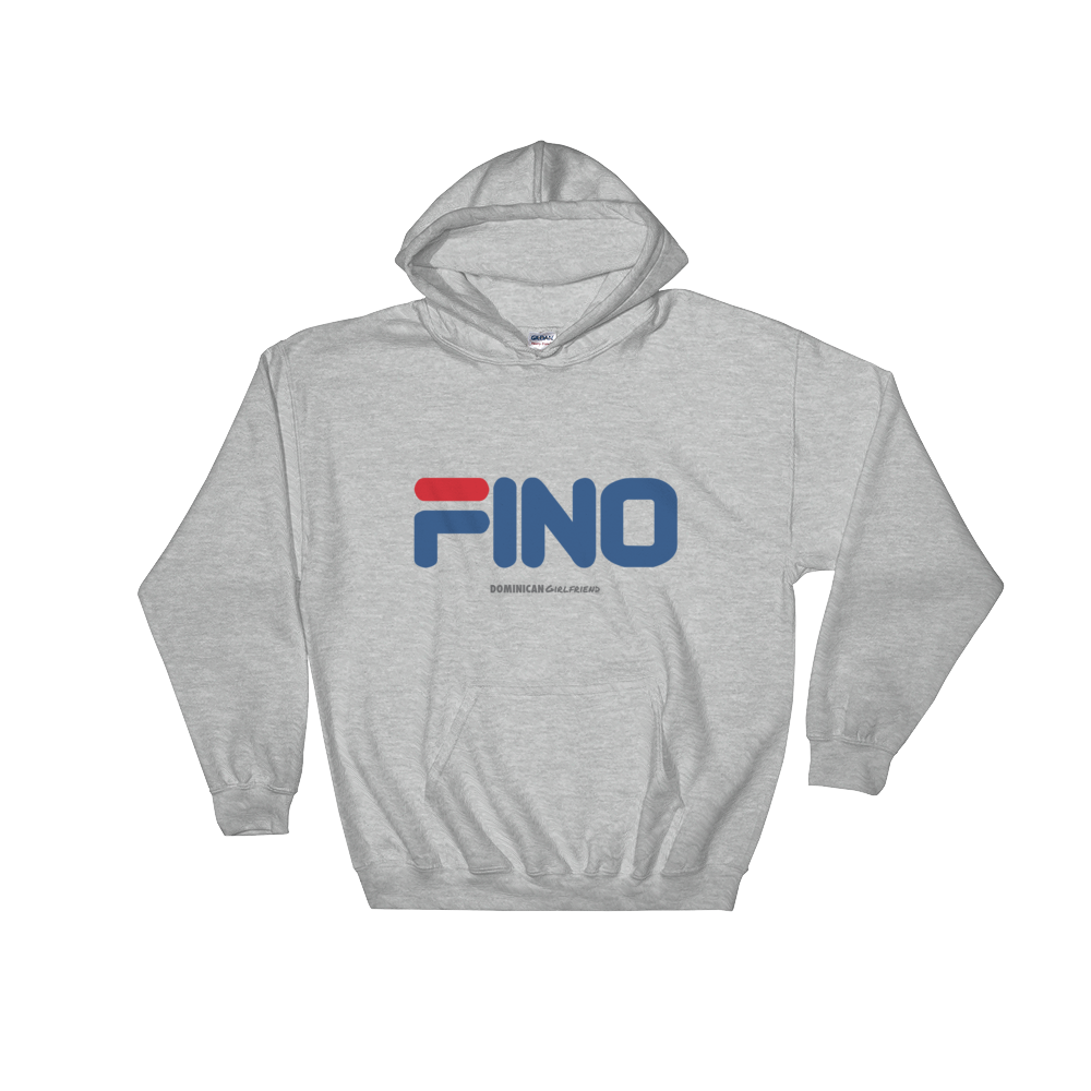Fino Hoodie  - 2020 - DominicanGirlfriend.com - Frases Dominicanas - República Dominicana Lifestyle Graphic T-Shirts Streetwear & Accessories - New York - Bronx - Washington Heights - Miami - Florida - Boca Chica - USA - Dominican Clothing