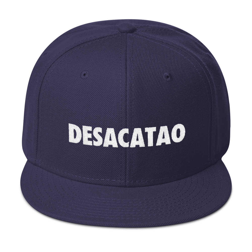 Desacatao Snapback Hat  - 2020 - DominicanGirlfriend.com - Frases Dominicanas - República Dominicana Lifestyle Graphic T-Shirts Streetwear & Accessories - New York - Bronx - Washington Heights - Miami - Florida - Boca Chica - USA - Dominican Clothing