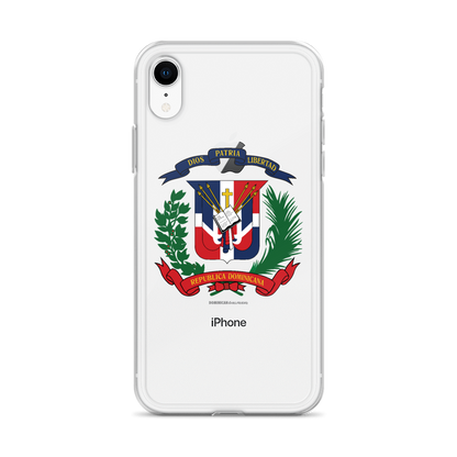 Escudo de la República Dominicana iPhone Case  - 2020 - DominicanGirlfriend.com - Frases Dominicanas - República Dominicana Lifestyle Graphic T-Shirts Streetwear & Accessories - New York - Bronx - Washington Heights - Miami - Florida - Boca Chica - USA - Dominican Clothing