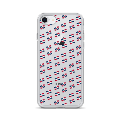 All-Over Emoji República Dominicana Flag iPhone Case  - 2020 - DominicanGirlfriend.com - Frases Dominicanas - República Dominicana Lifestyle Graphic T-Shirts Streetwear & Accessories - New York - Bronx - Washington Heights - Miami - Florida - Boca Chica - USA - Dominican Clothing