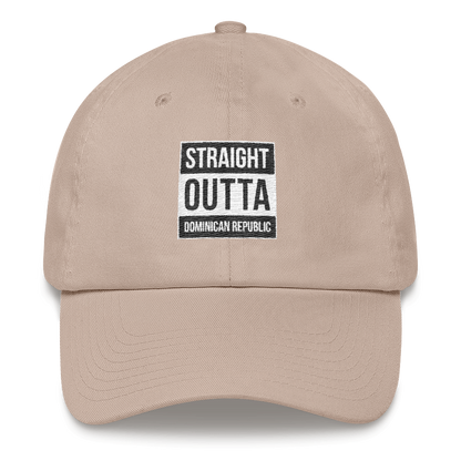 Straight Outta Dominican Republic Dad hat  - 2020 - DominicanGirlfriend.com - Frases Dominicanas - República Dominicana Lifestyle Graphic T-Shirts Streetwear & Accessories - New York - Bronx - Washington Heights - Miami - Florida - Boca Chica - USA - Dominican Clothing