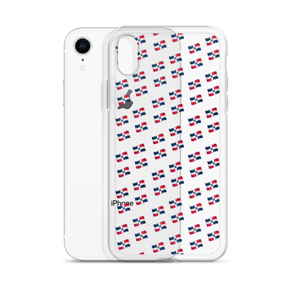 All-Over Emoji República Dominicana Flag iPhone Case  - 2020 - DominicanGirlfriend.com - Frases Dominicanas - República Dominicana Lifestyle Graphic T-Shirts Streetwear & Accessories - New York - Bronx - Washington Heights - Miami - Florida - Boca Chica - USA - Dominican Clothing