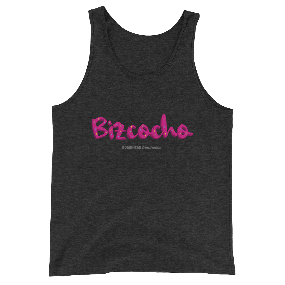 Bizcocho Tank Top  - 2020 - DominicanGirlfriend.com - Frases Dominicanas - República Dominicana Lifestyle Graphic T-Shirts Streetwear & Accessories - New York - Bronx - Washington Heights - Miami - Florida - Boca Chica - USA - Dominican Clothing