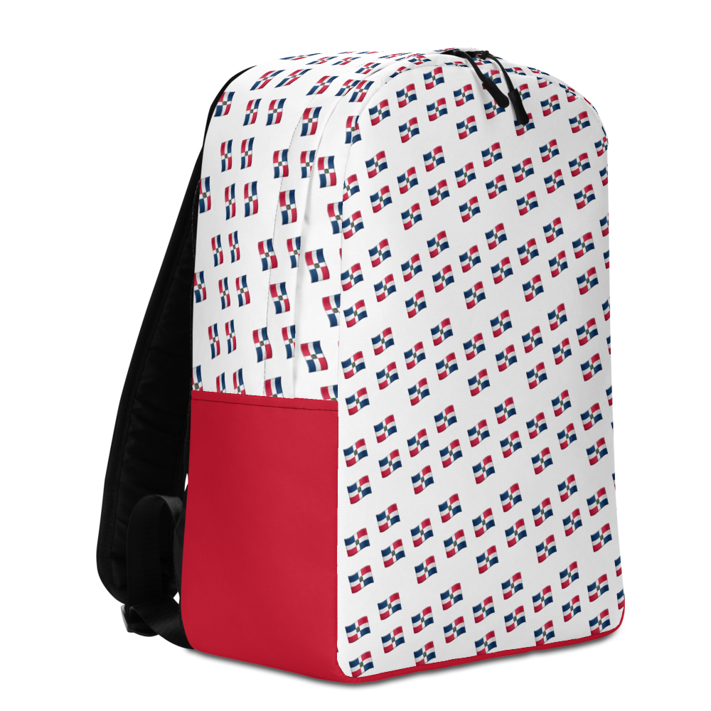 All-Over Emoji República Dominicana Flag Minimalist Backpack  - 2020 - DominicanGirlfriend.com - Frases Dominicanas - República Dominicana Lifestyle Graphic T-Shirts Streetwear & Accessories - New York - Bronx - Washington Heights - Miami - Florida - Boca Chica - USA - Dominican Clothing