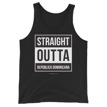 Straight Outta República Dominicana Unisex Tank Top  - 2020 - DominicanGirlfriend.com - Frases Dominicanas - República Dominicana Lifestyle Graphic T-Shirts Streetwear & Accessories - New York - Bronx - Washington Heights - Miami - Florida - Boca Chica - USA - Dominican Clothing